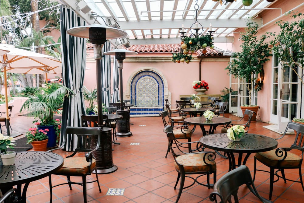La Valencia Hotel, at the table