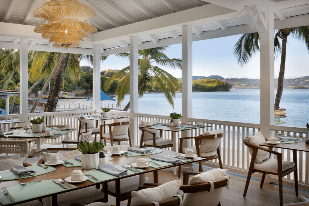 Windjammer Landing Resort and Residences, at the table