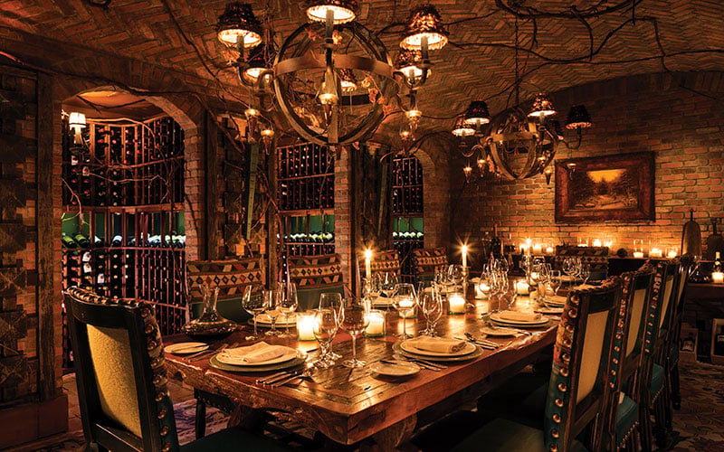Lake Placid Lodge, wine cellar