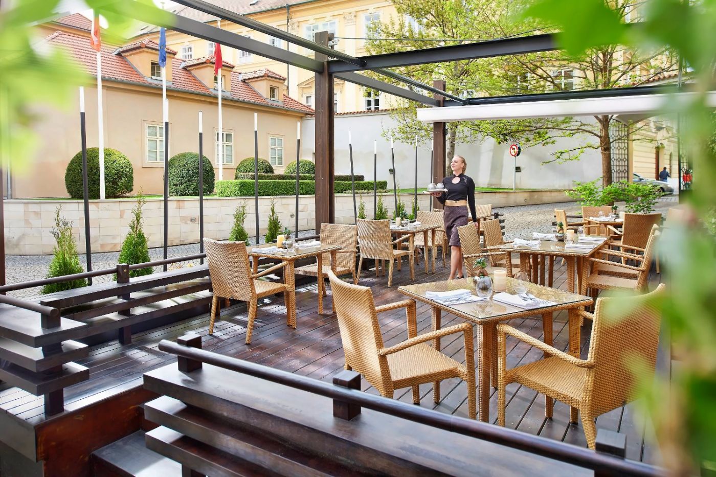 Mandarin Oriental, Prague, monastiq terrace
