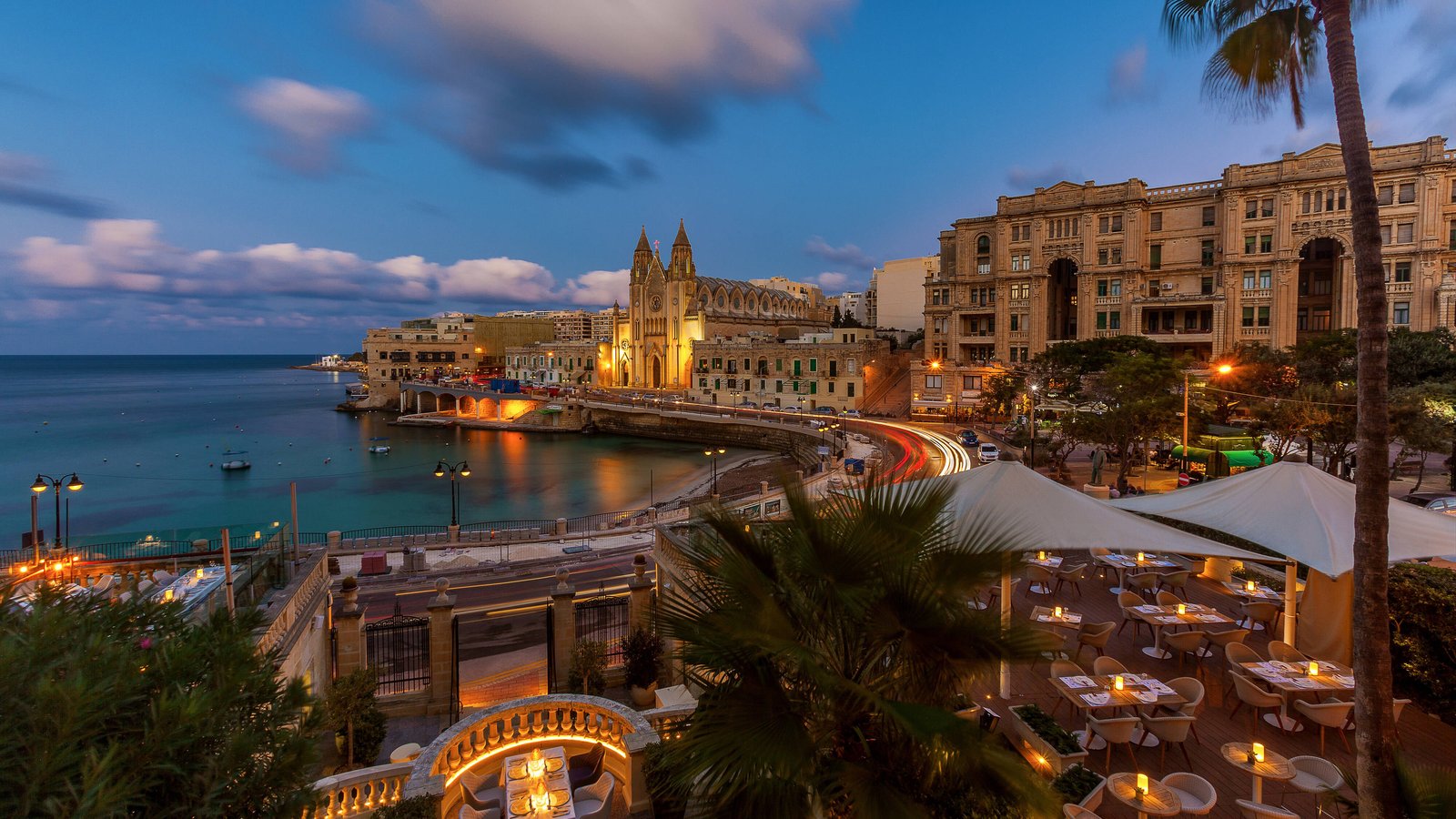 Malta Marriott Resort & Spa, at the table