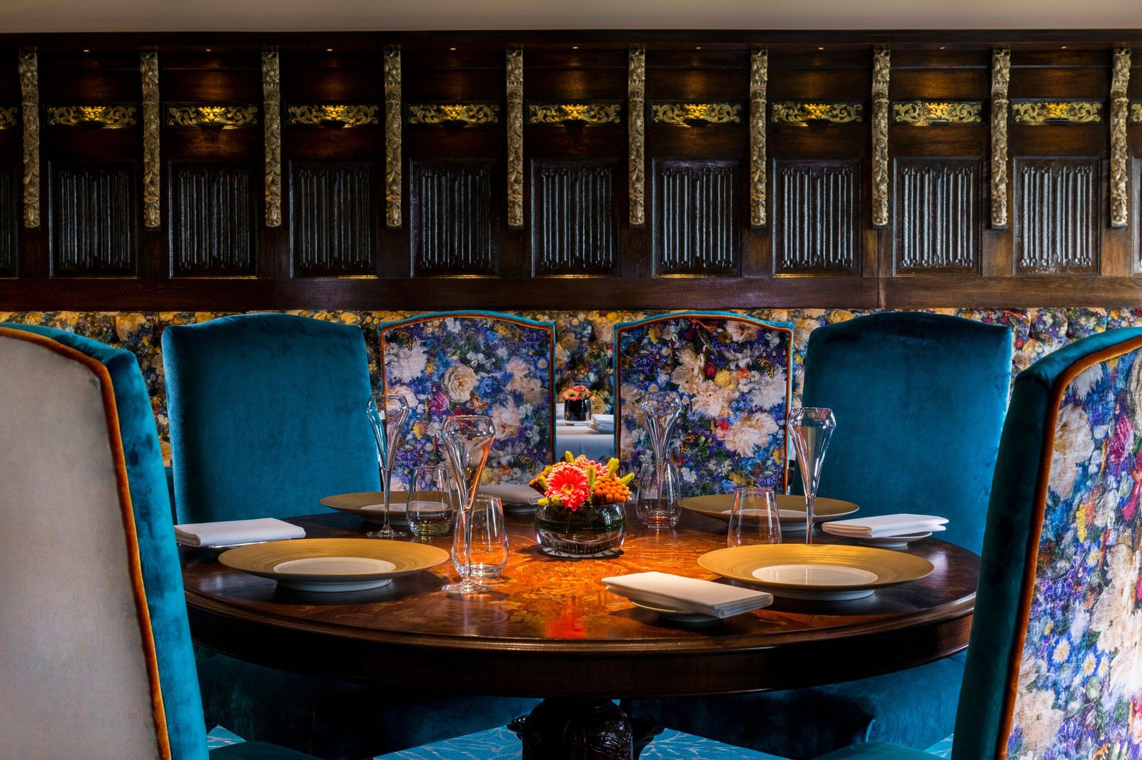 Pennyhill Park, at the table