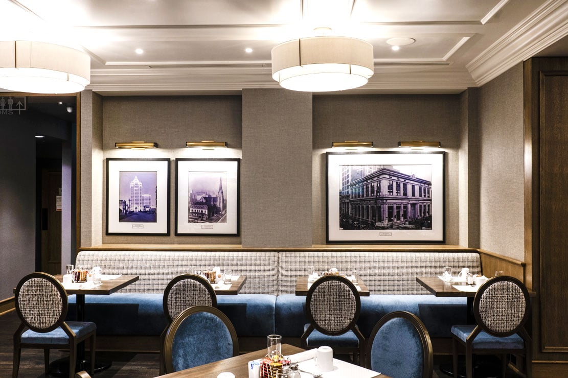 St Regis Hotel, at the table