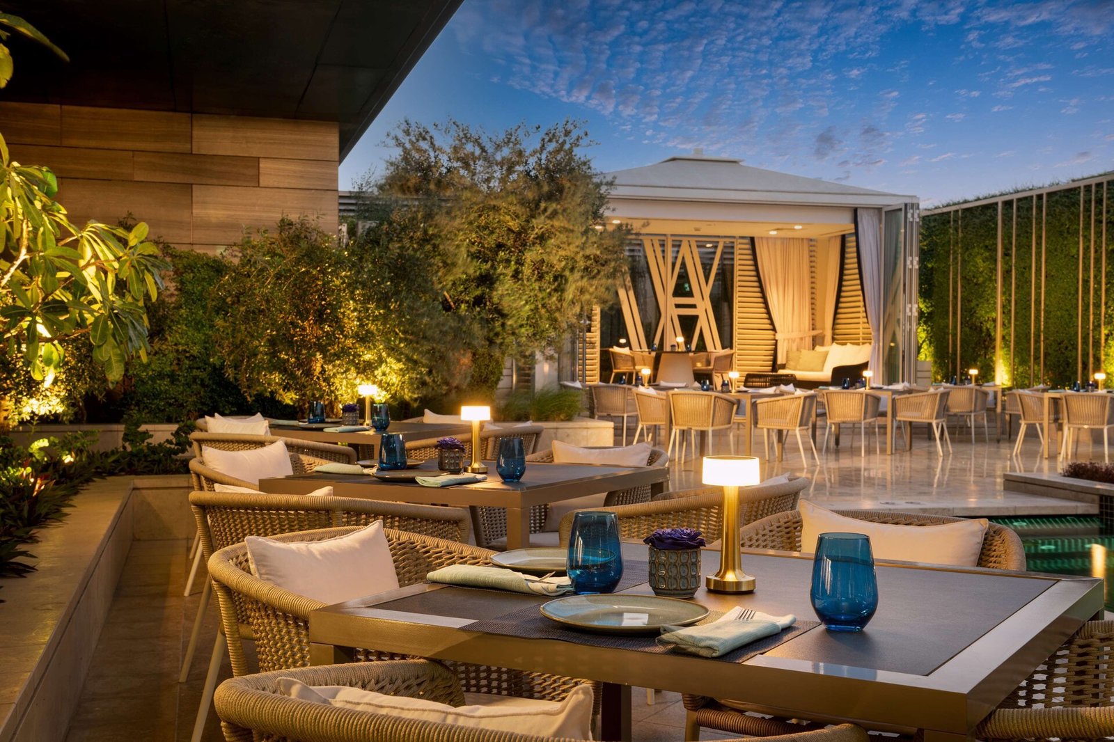 Waldorf Astoria Kuwait, at the table