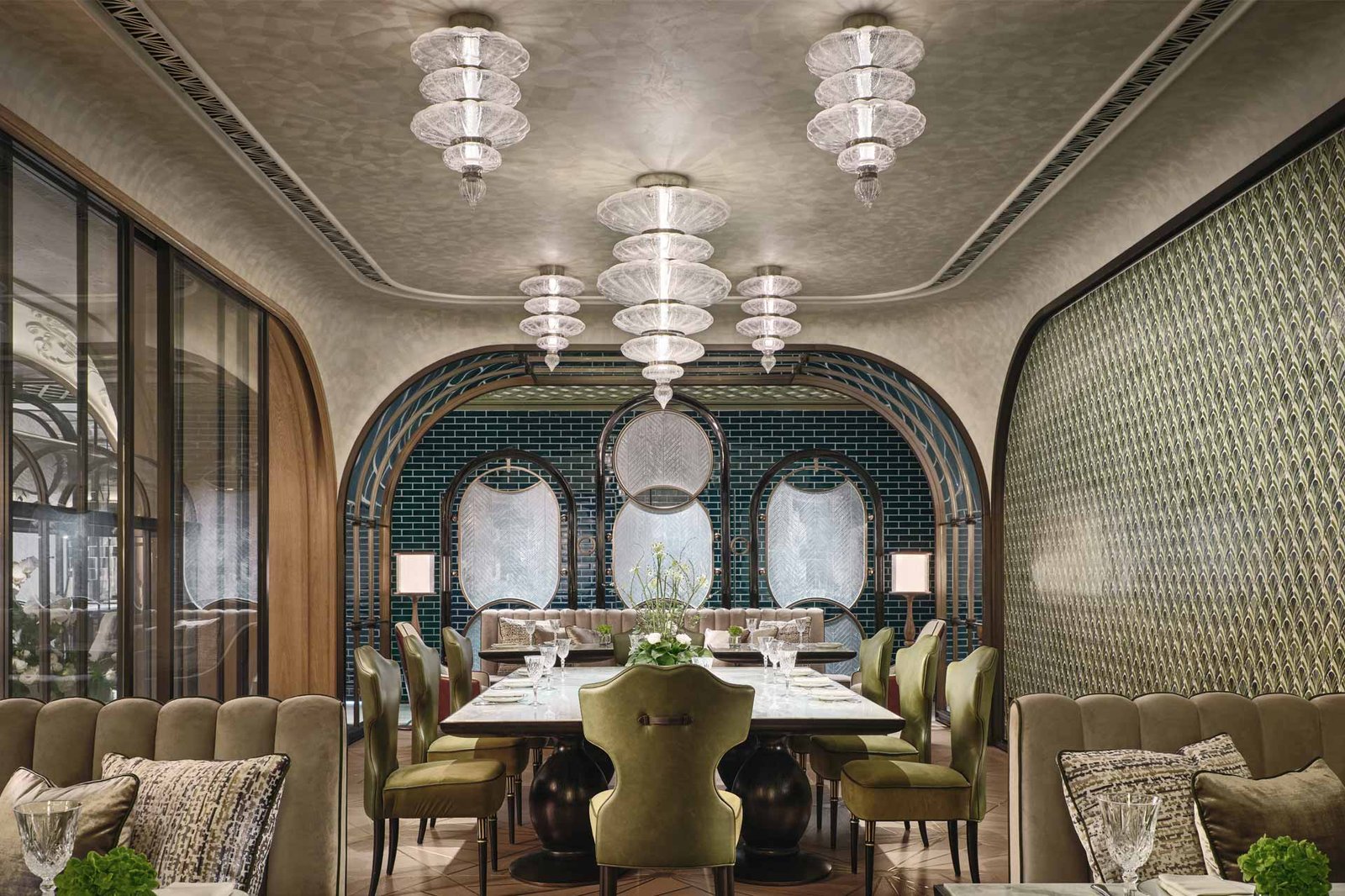 Waldorf Astoria Xiamen, at the table