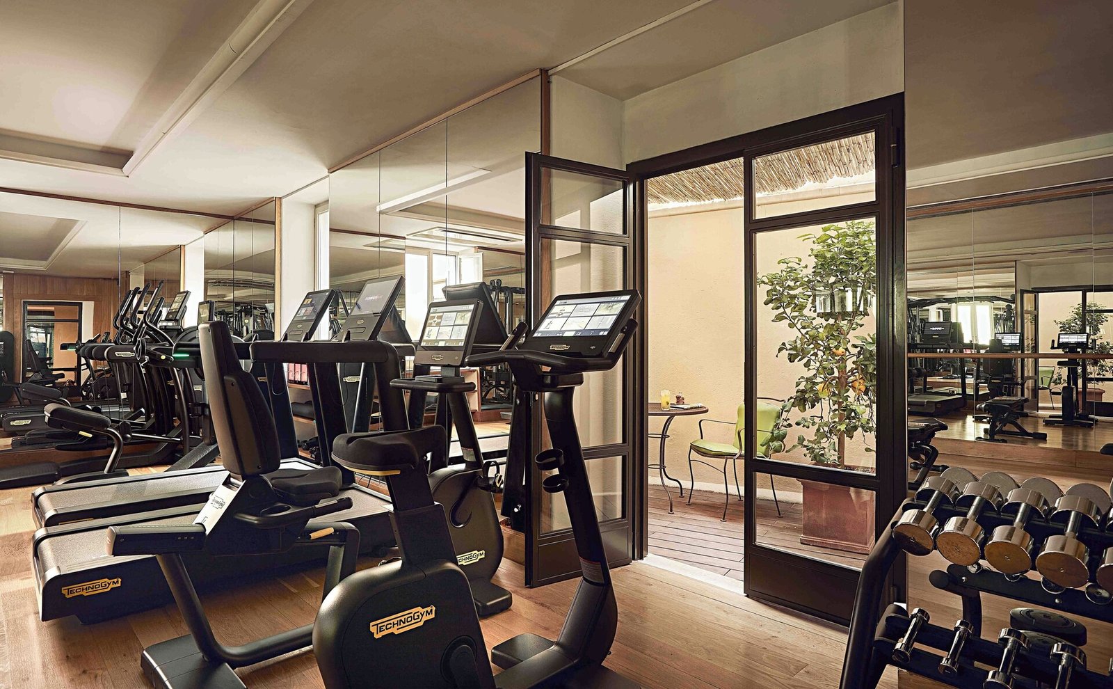 Hotel de Russie, the gym