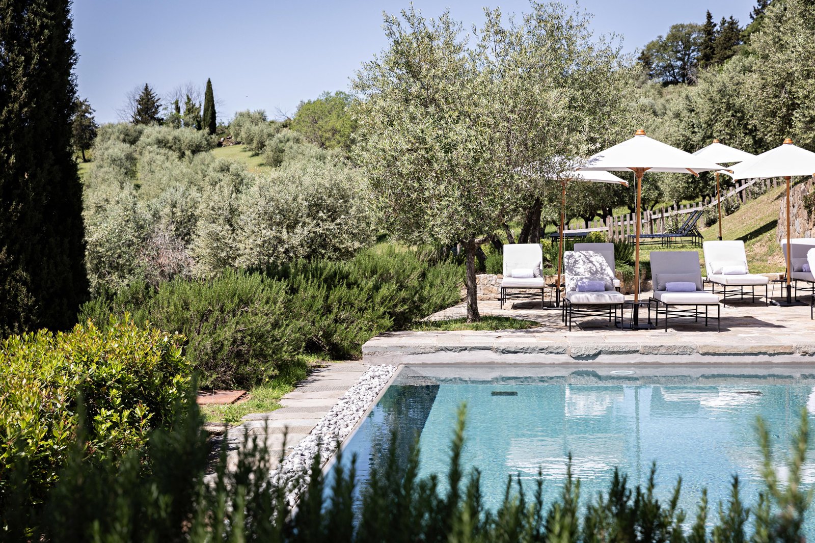 Pieve Aldina, the pool