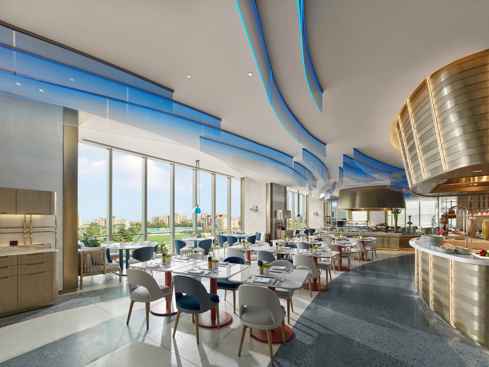 MGM Qingdao, at the table