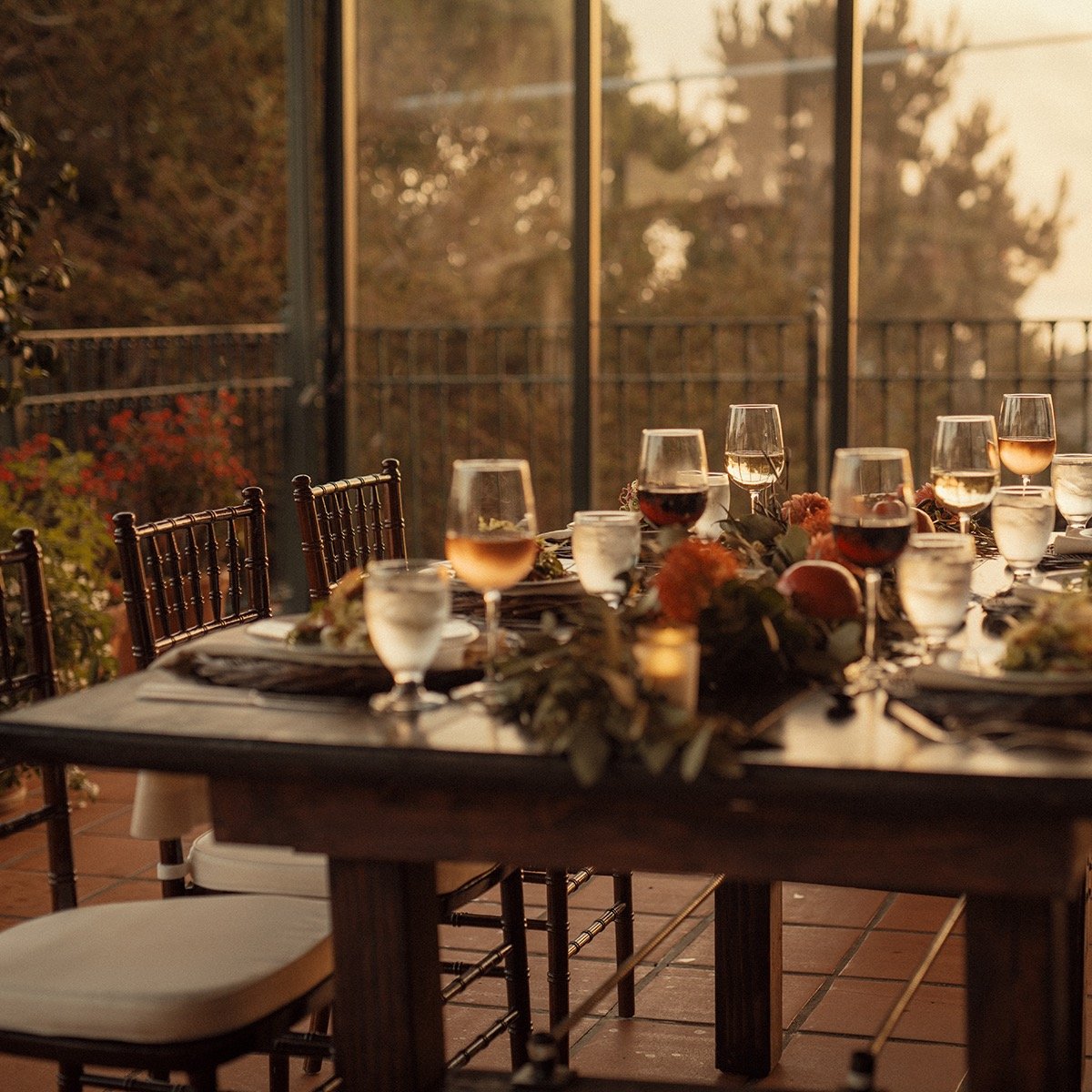 La Playa Hotel, at the table