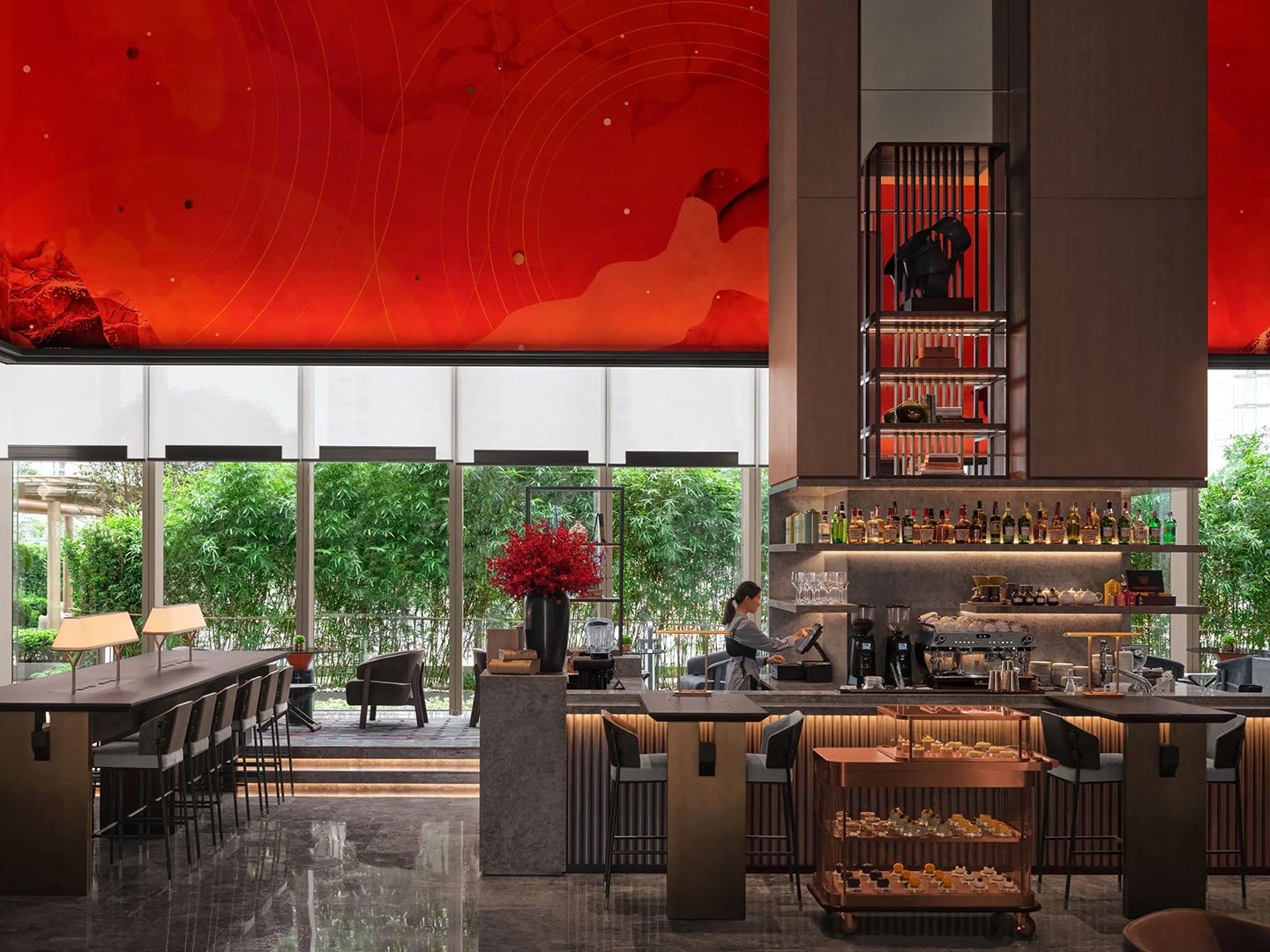 Andaz Nanjing Hexi, at the table