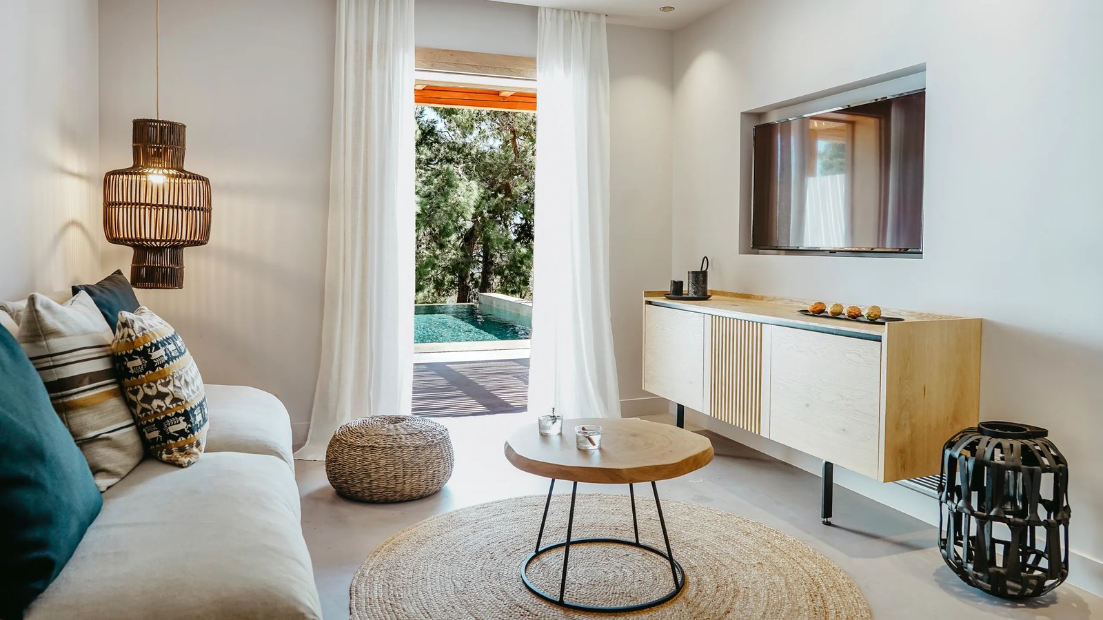 Minos Beach Art Hotel, rooms