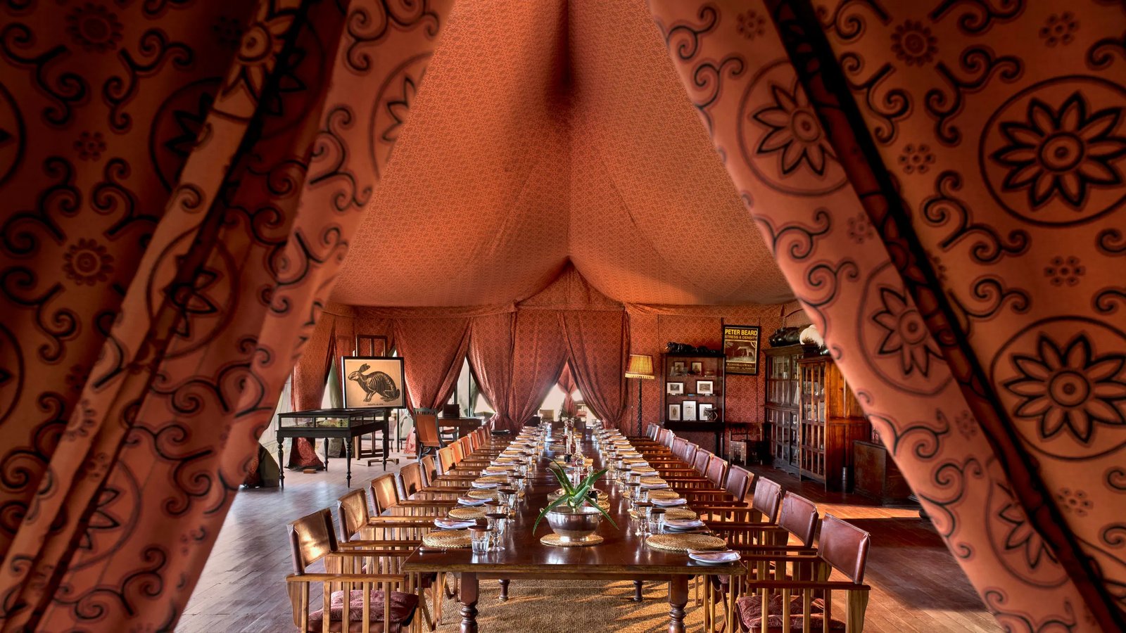 Jack's Camp, the mess tent