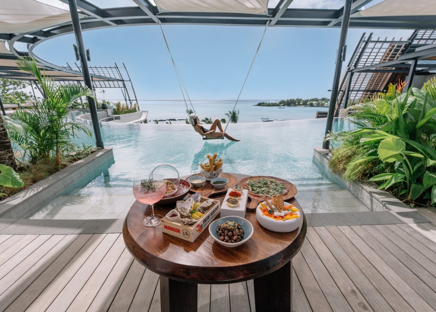 LUX* Grand Baie, at the table
