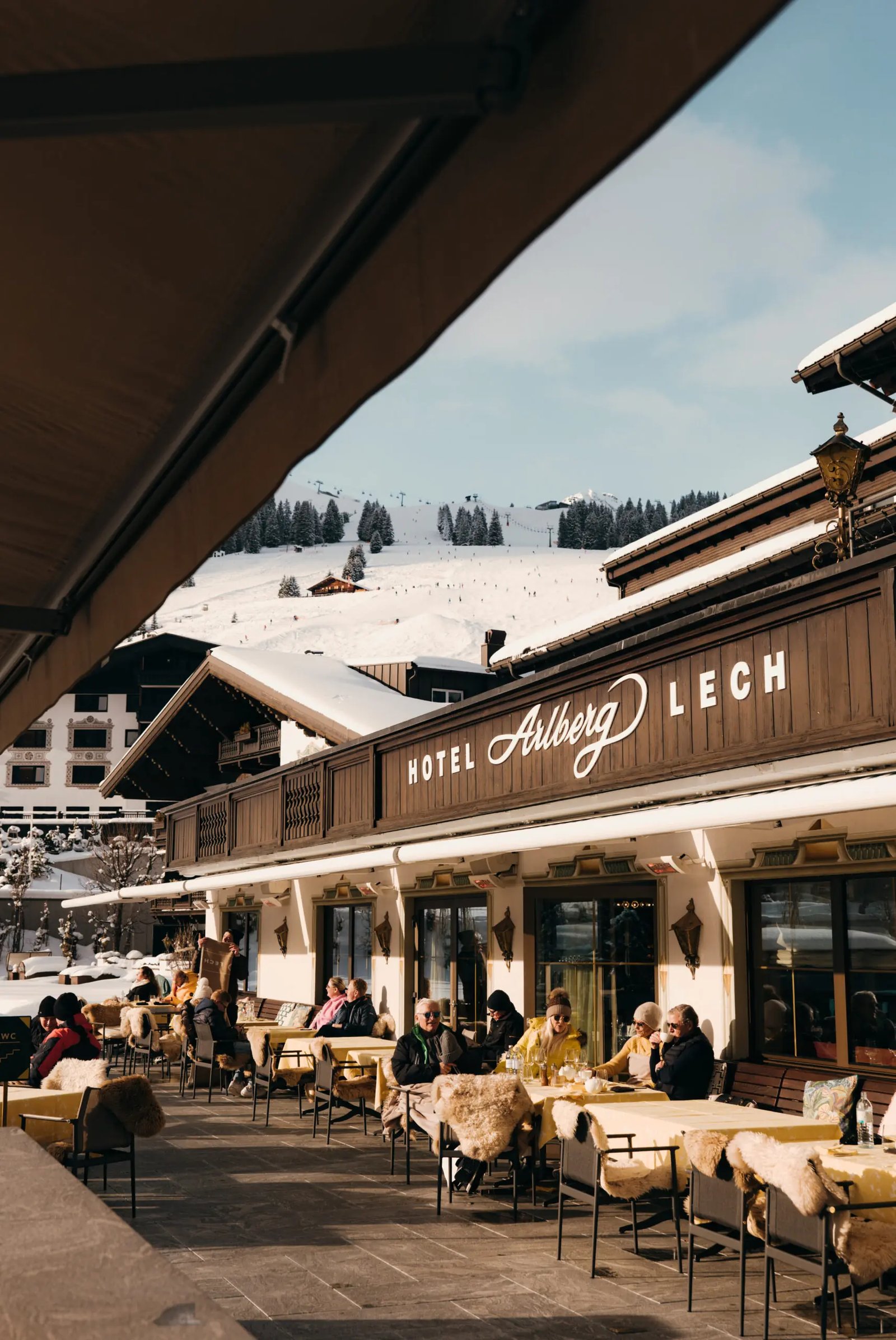 Hotel Arlberg Lech, sun terrace