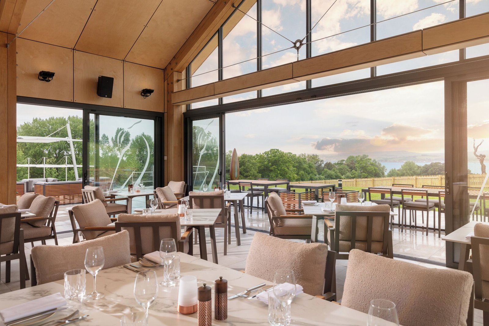 Lympstone Manor, pool house restaurant & bar