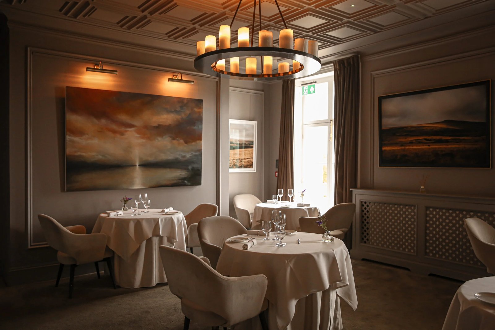 Lympstone Manor, at the table