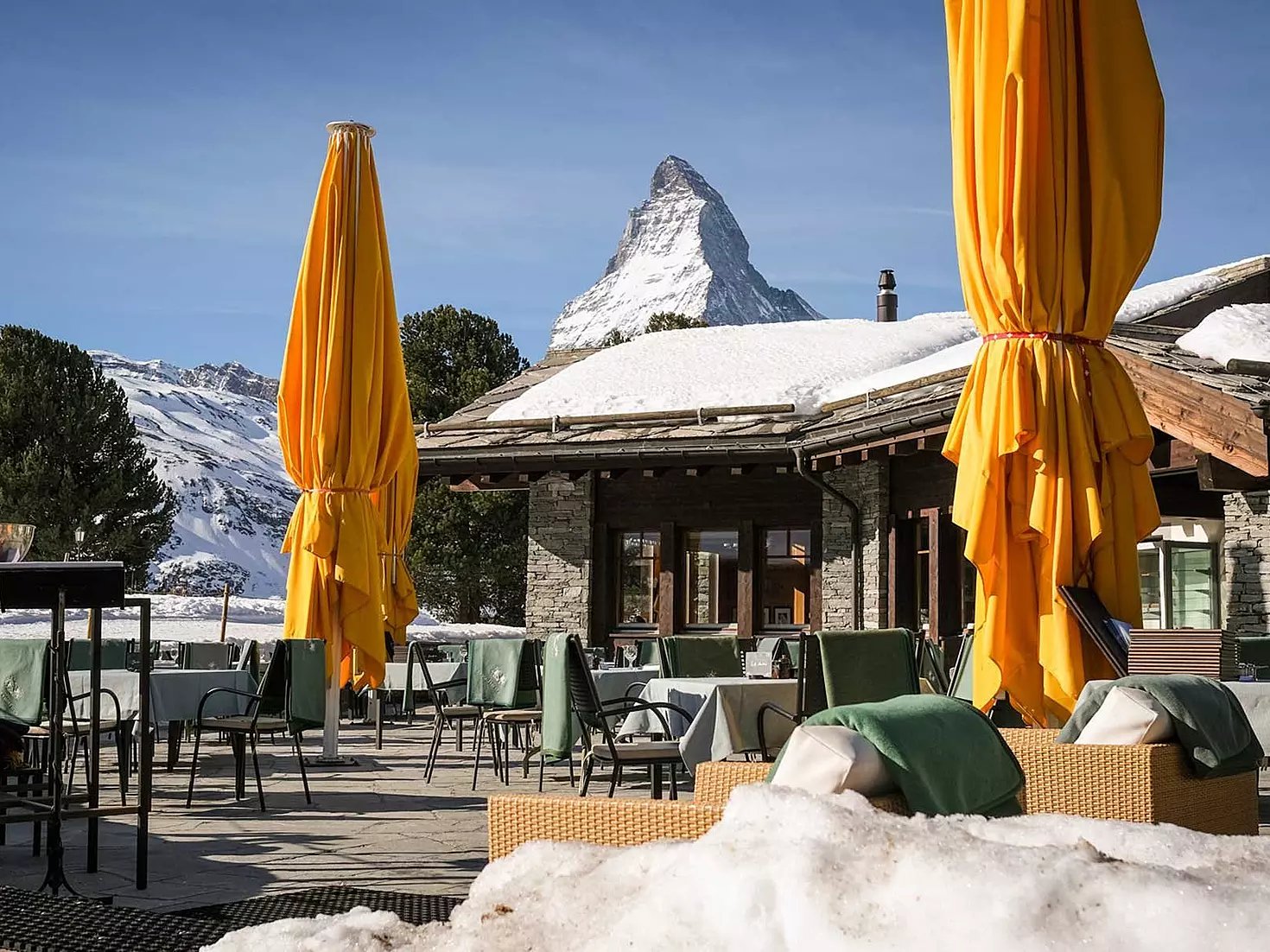 Riffelalp Resort 2222 m, ristorante al bosco