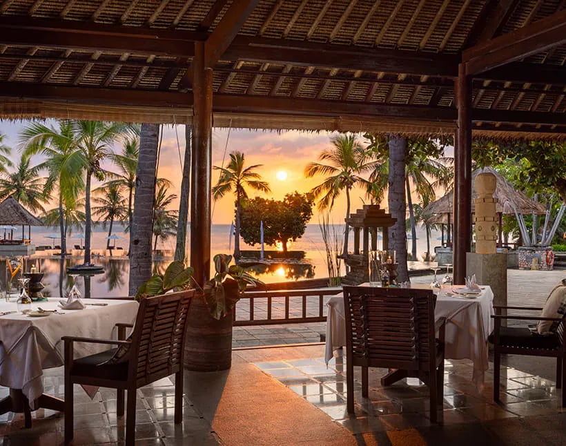 The Oberoi, Lombok, lumbung restaurant