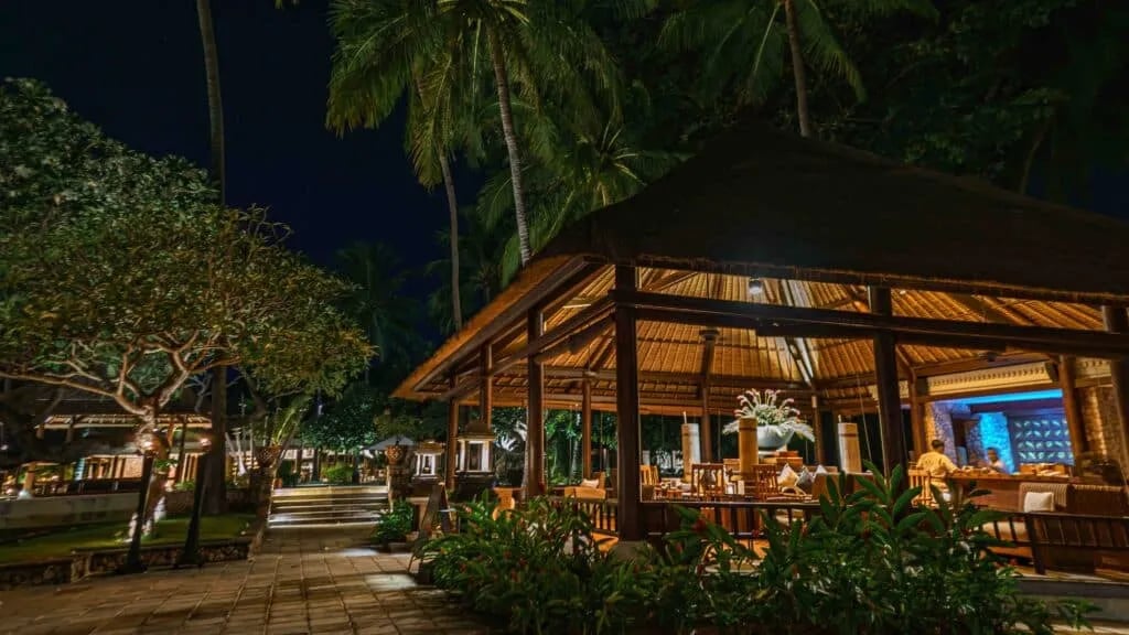 The Oberoi, Lombok, at the table