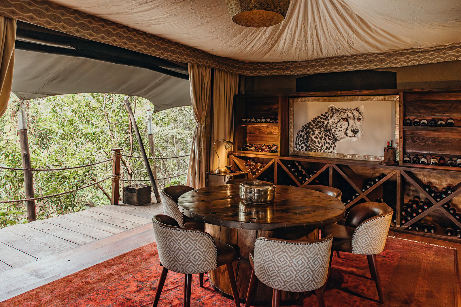 Mara Plains Camp, at the table