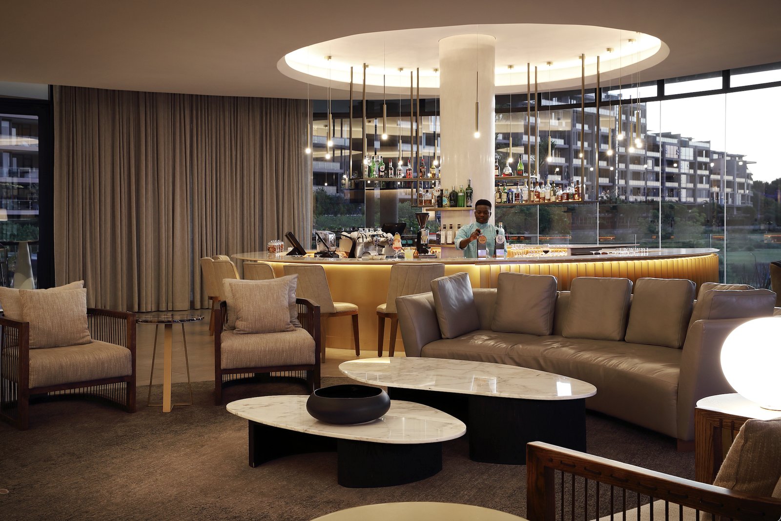 The Houghton Hotel, at the table