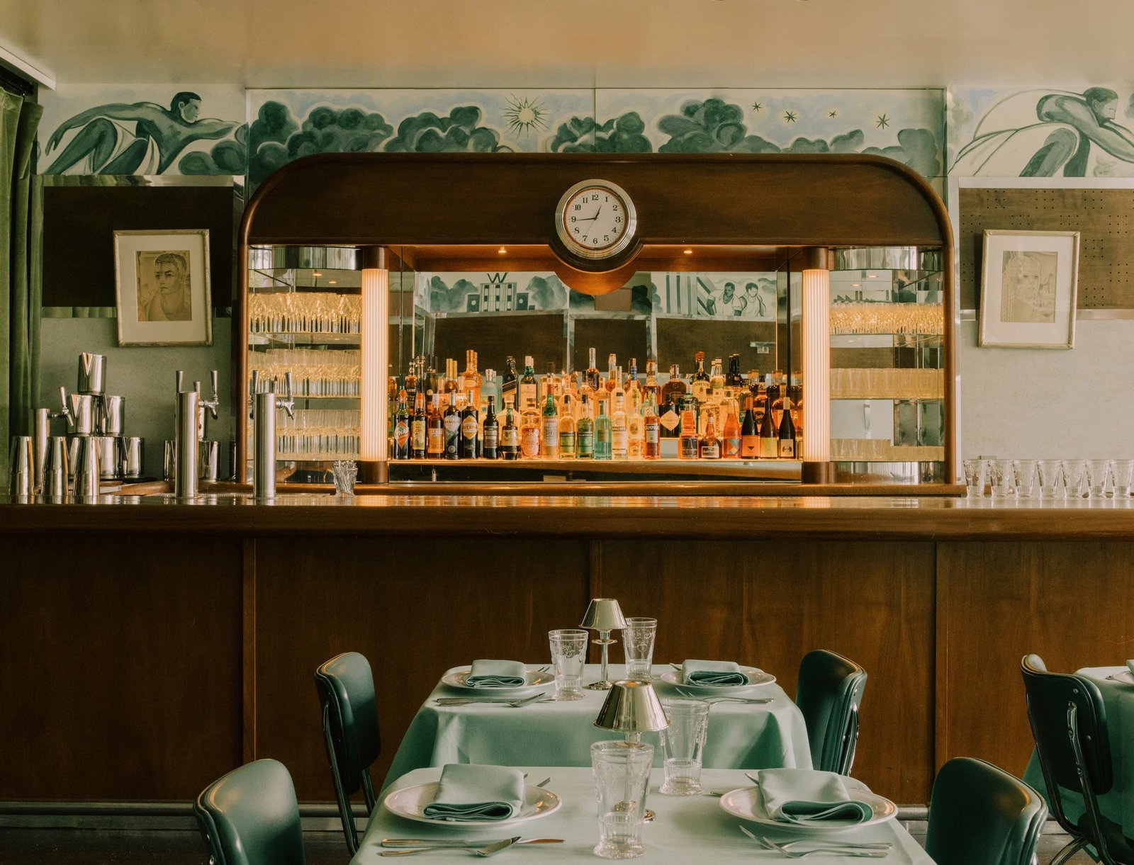 The Siren Hotel, at the table