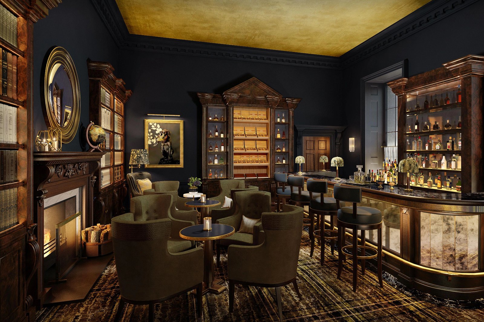 The Langley, a Luxury Collection Hotel, Buckinghamshire, churchill bar