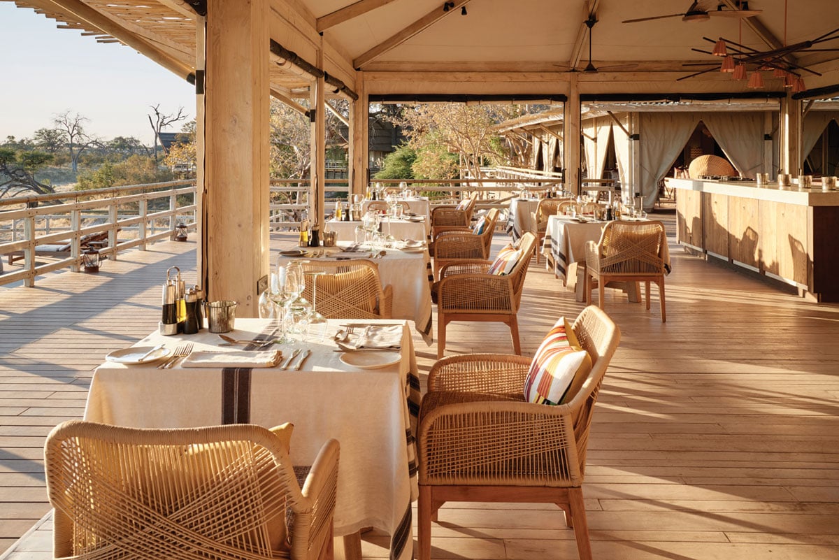 Savute Elephant Lodge, eat & drink