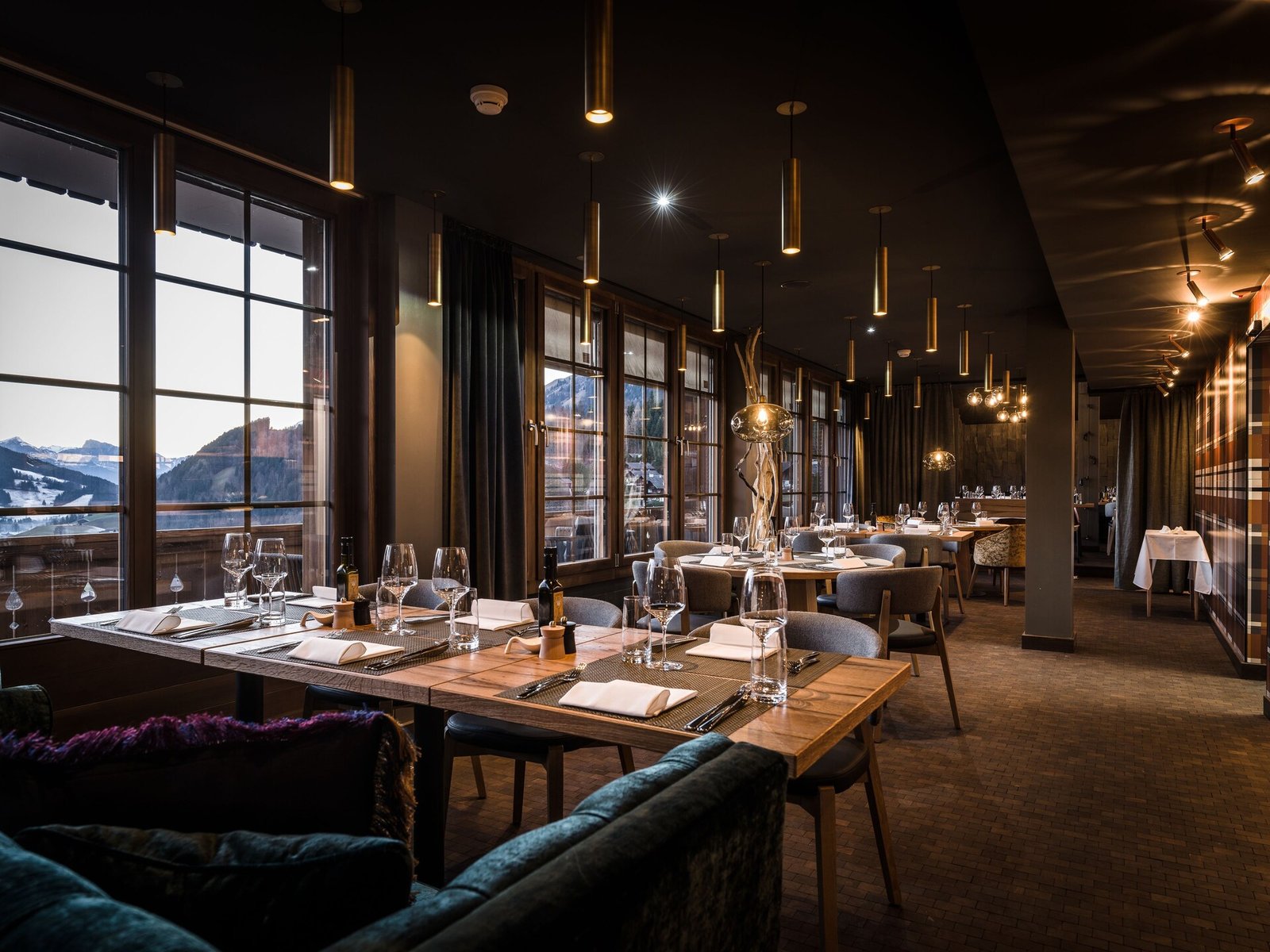 Huus Gstaad Hotel, la vue