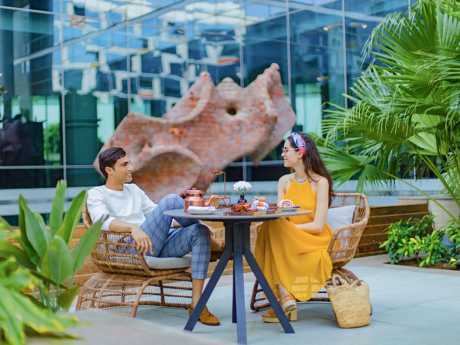 Andaz Delhi, by Hyatt, at the table
