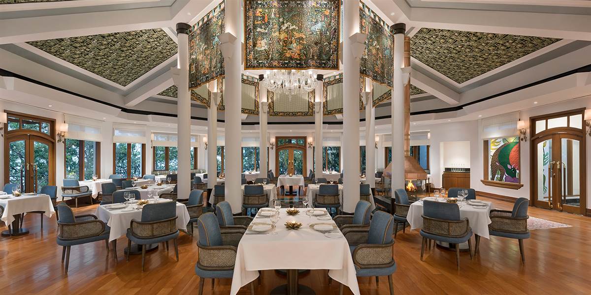 Ananda In The Himalayas, the restaurant