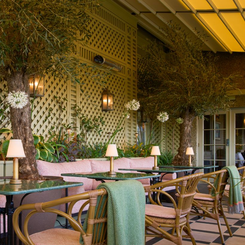 Ballynahinch Castle, the terrace