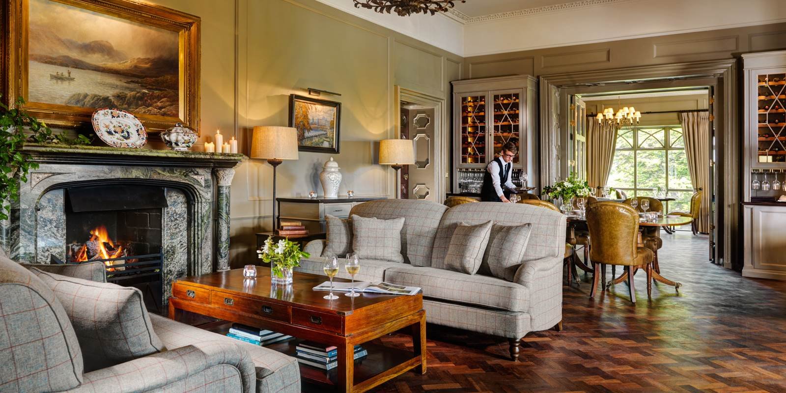 Ballynahinch Castle, at the table