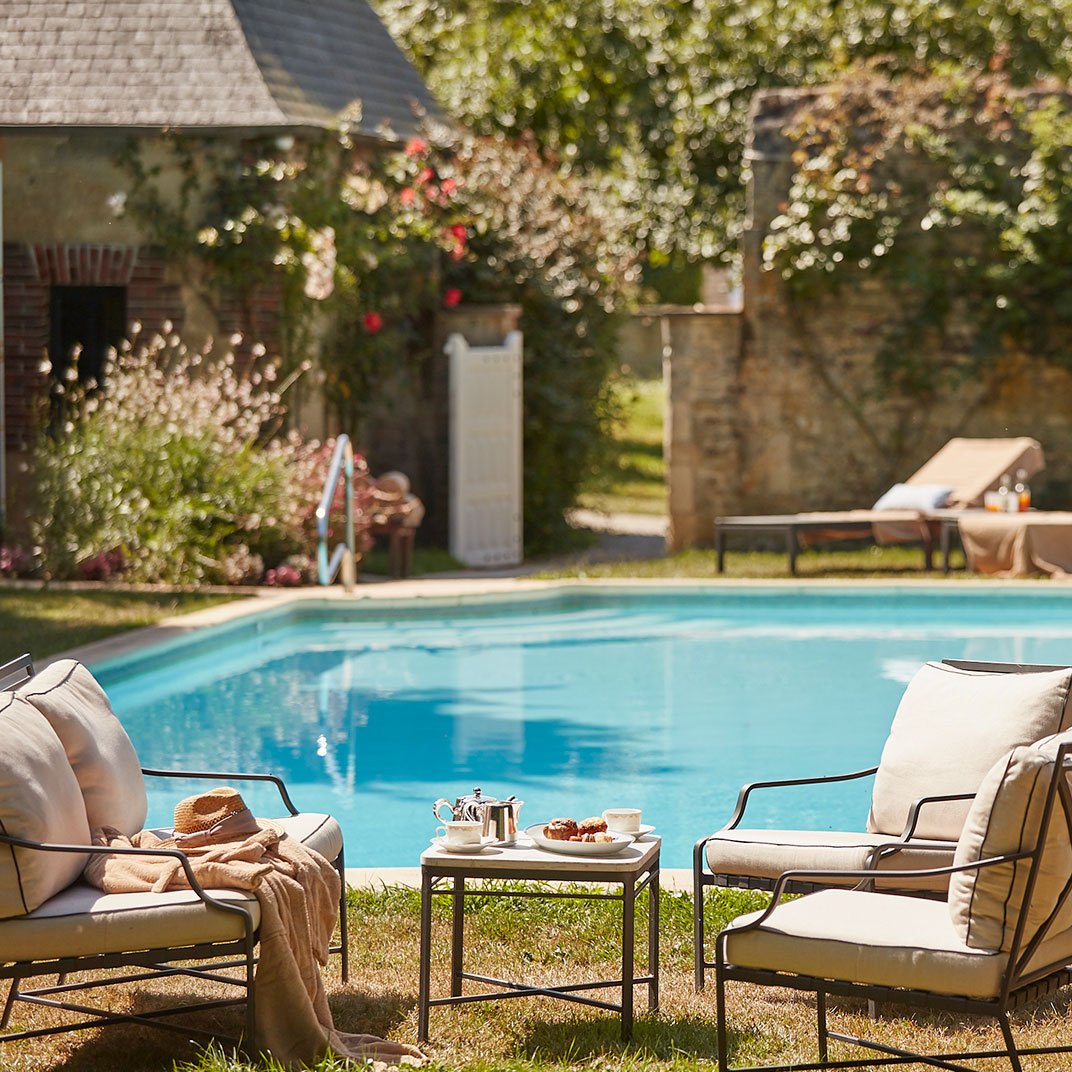 Château d'Audrieu, the pool