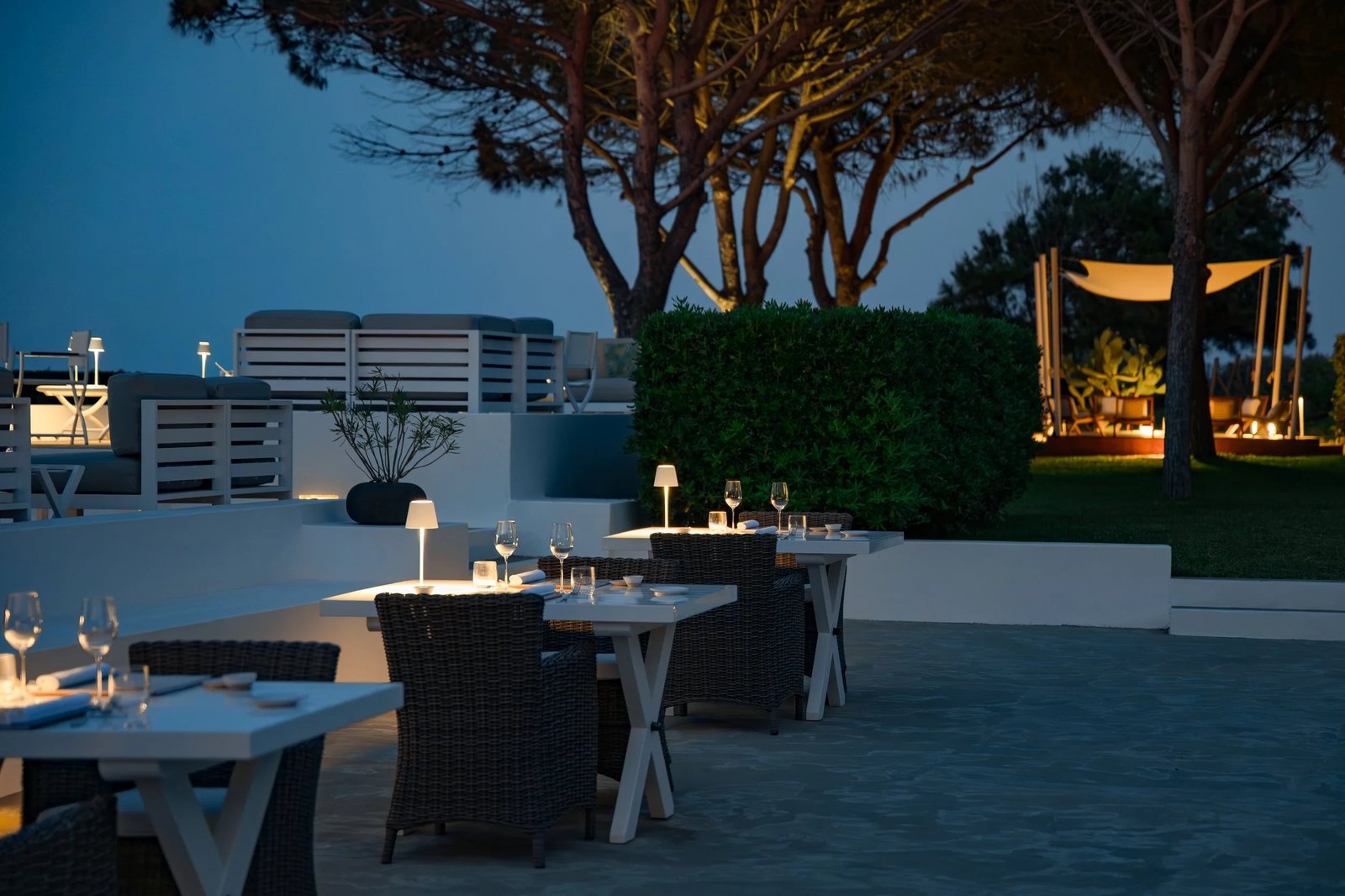 Capofaro Resort, at the table
