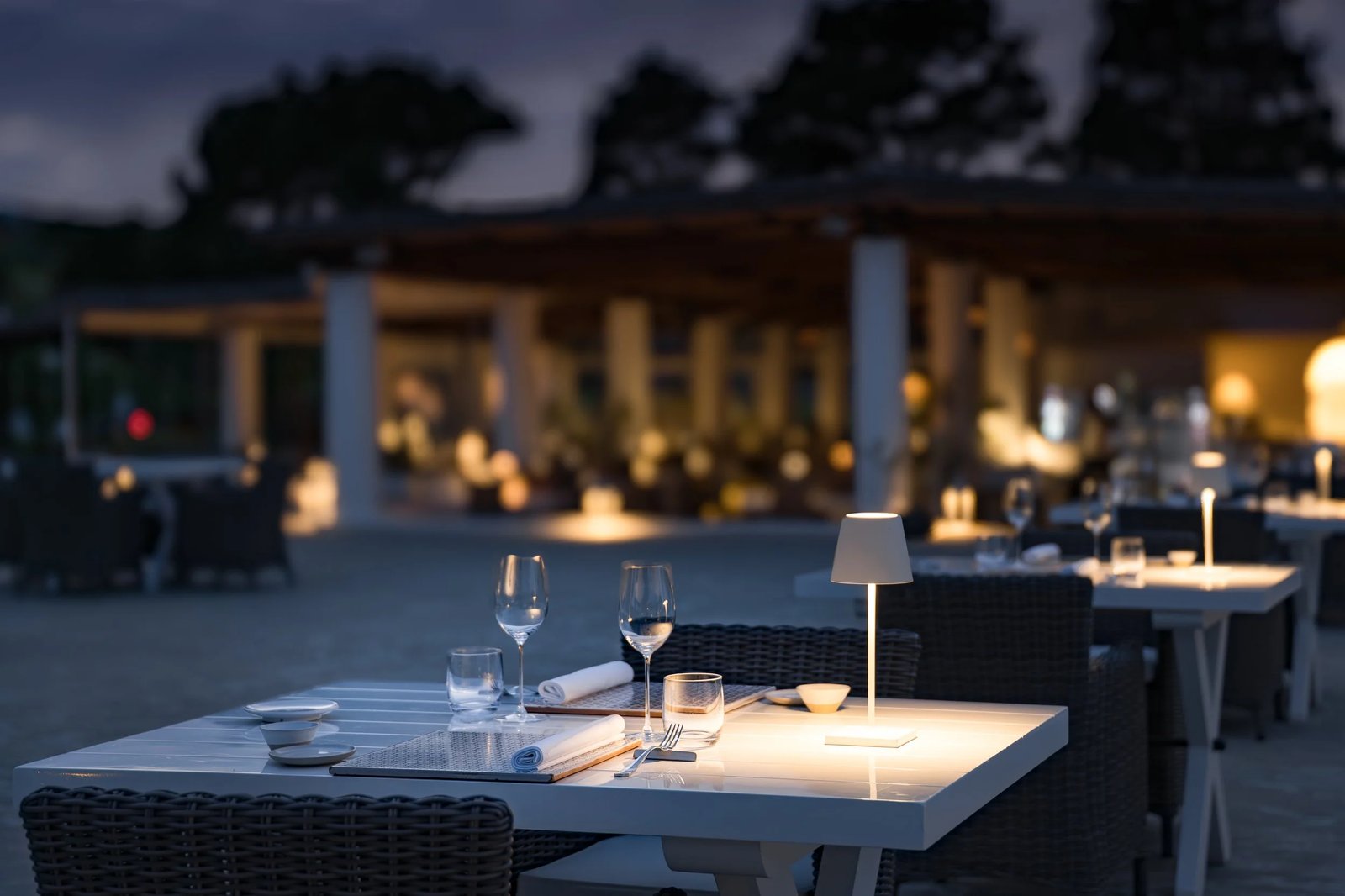 Capofaro Resort, at the table