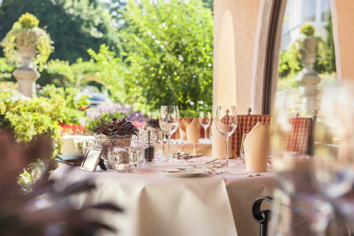 Hotel Schwarzmatt, at the table