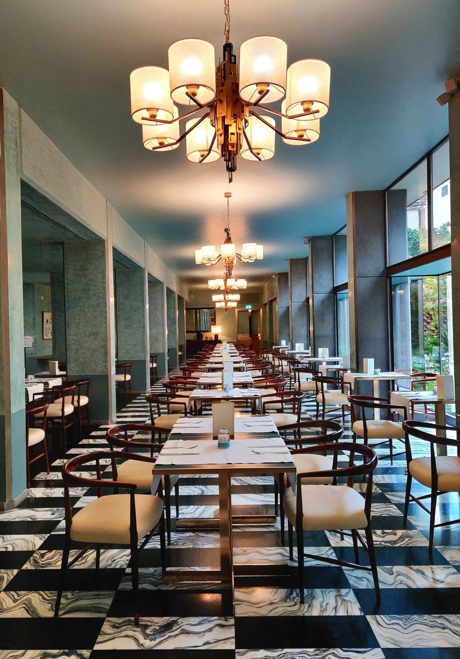 Grand Hotel Minerva, scarpa breakfast room