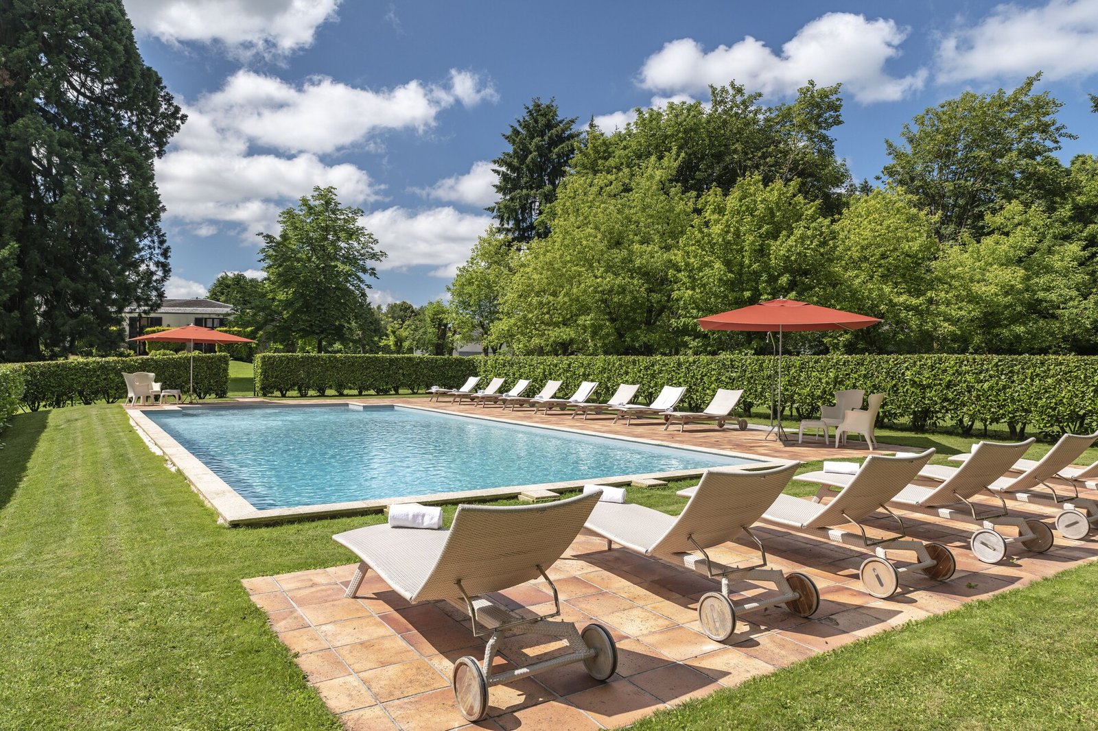 La Chapelle Saint Martin, the pool