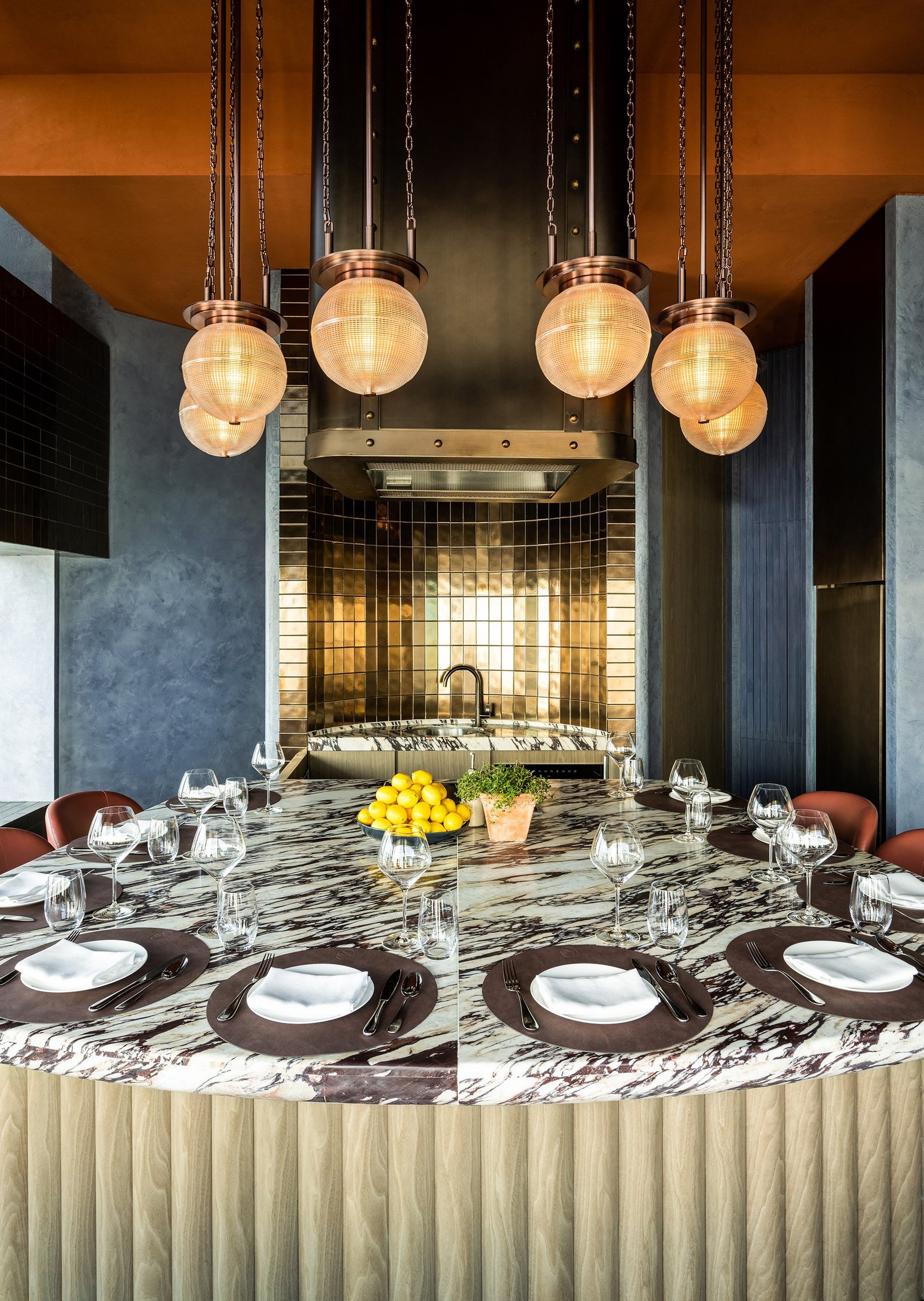 The Upper House, at the table