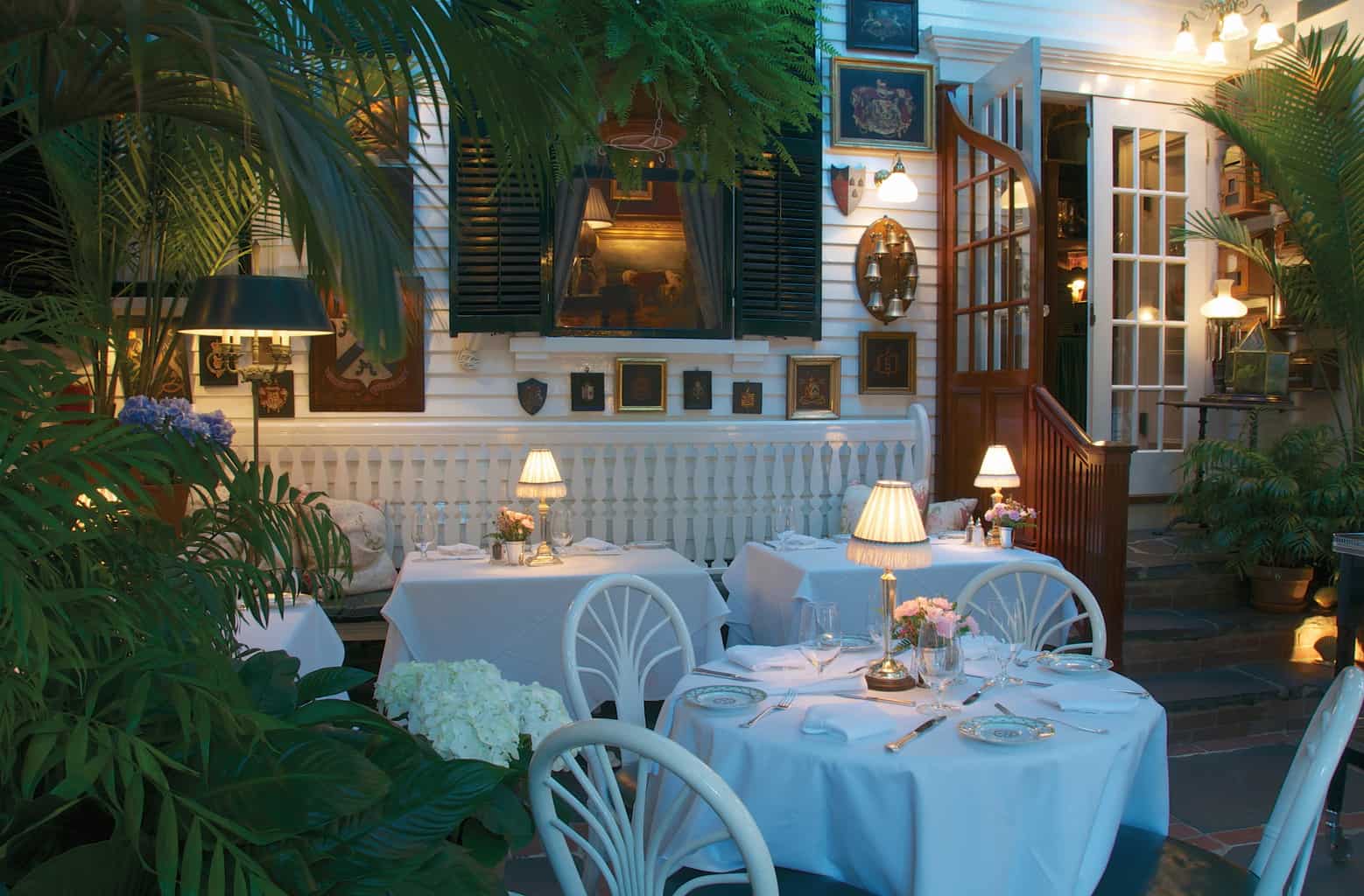 The Charlotte Inn, the terrace at the charlotte inn