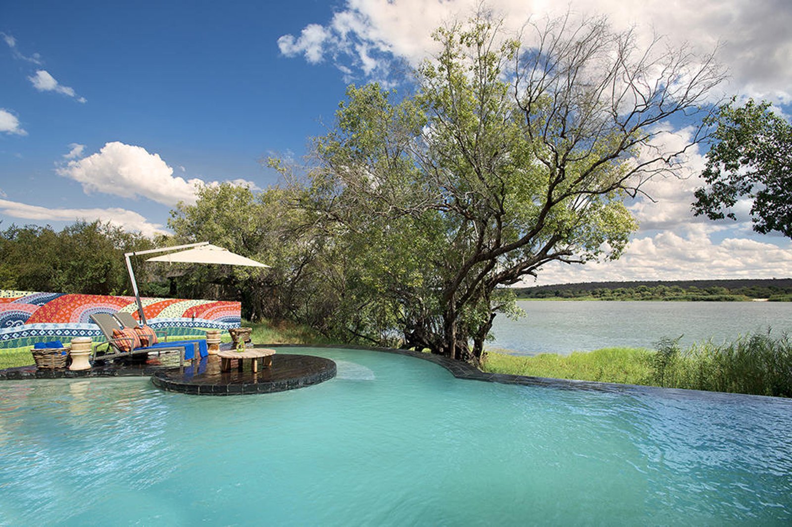 Royal Chundu River Lodge, the pool