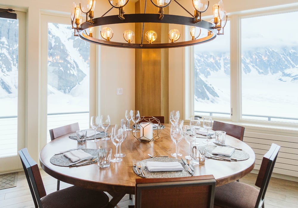 Sheldon Chalet, the commons and communal dining room
