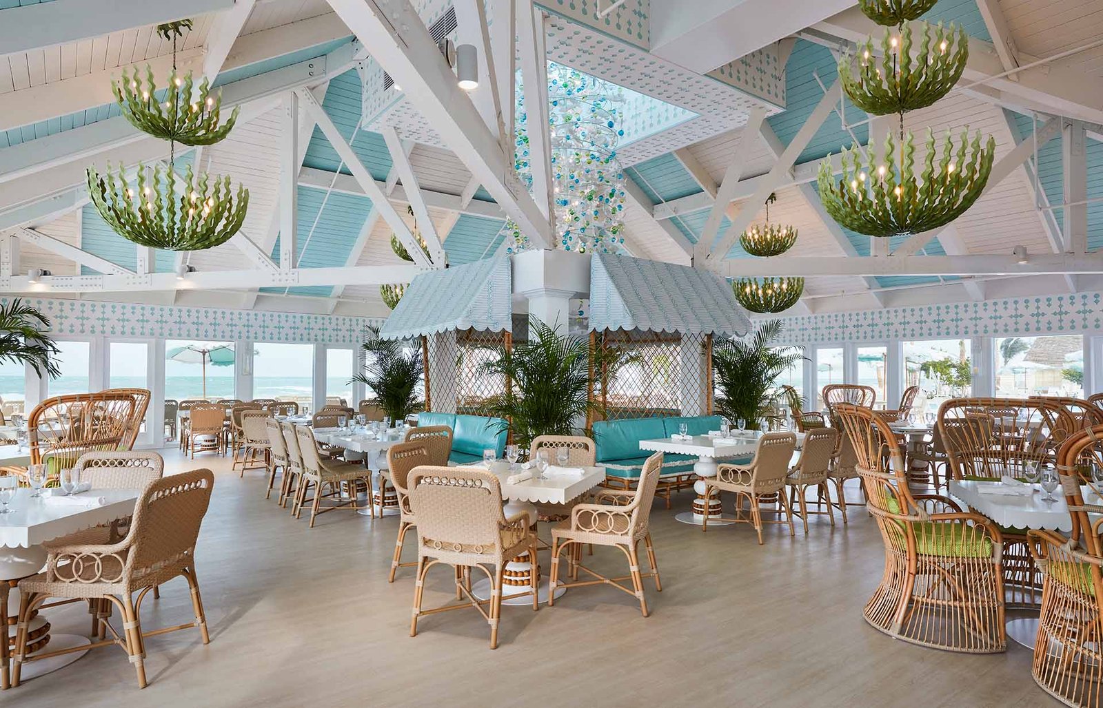 The Gasparilla Inn, the beach club dining pavilion