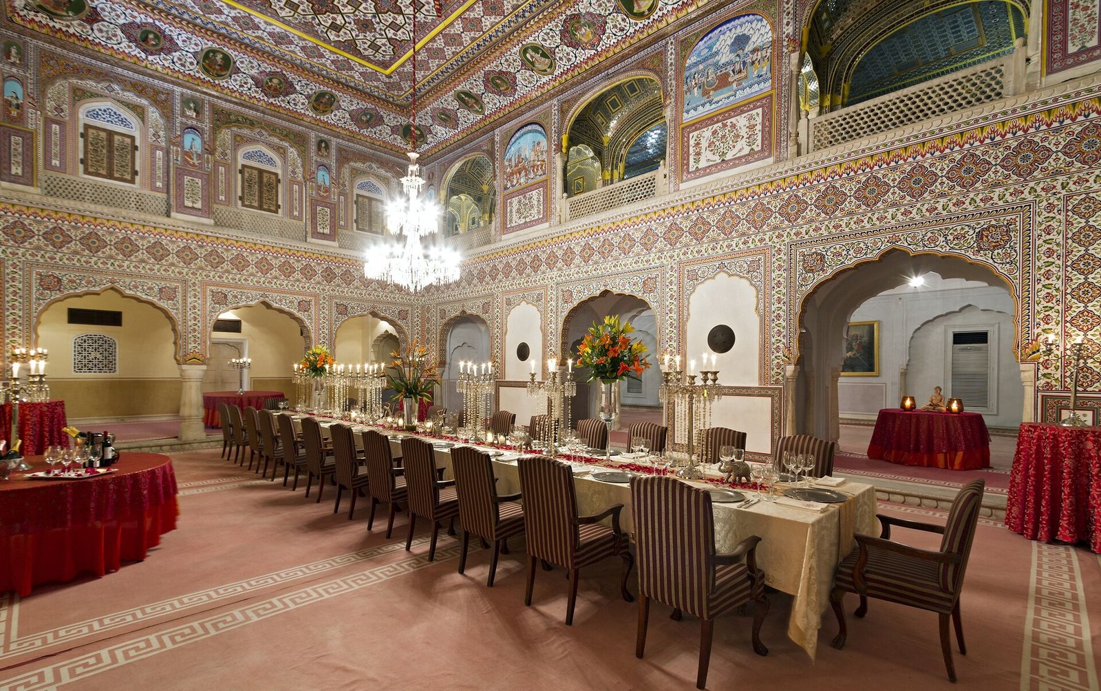 Samode Palace, at the table