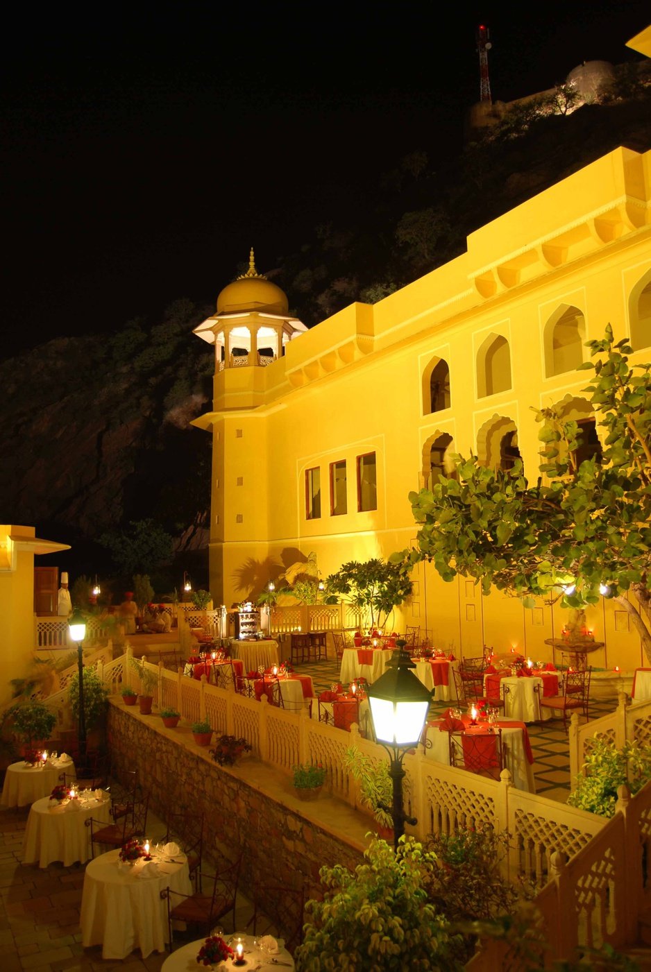 Samode Palace, at the table