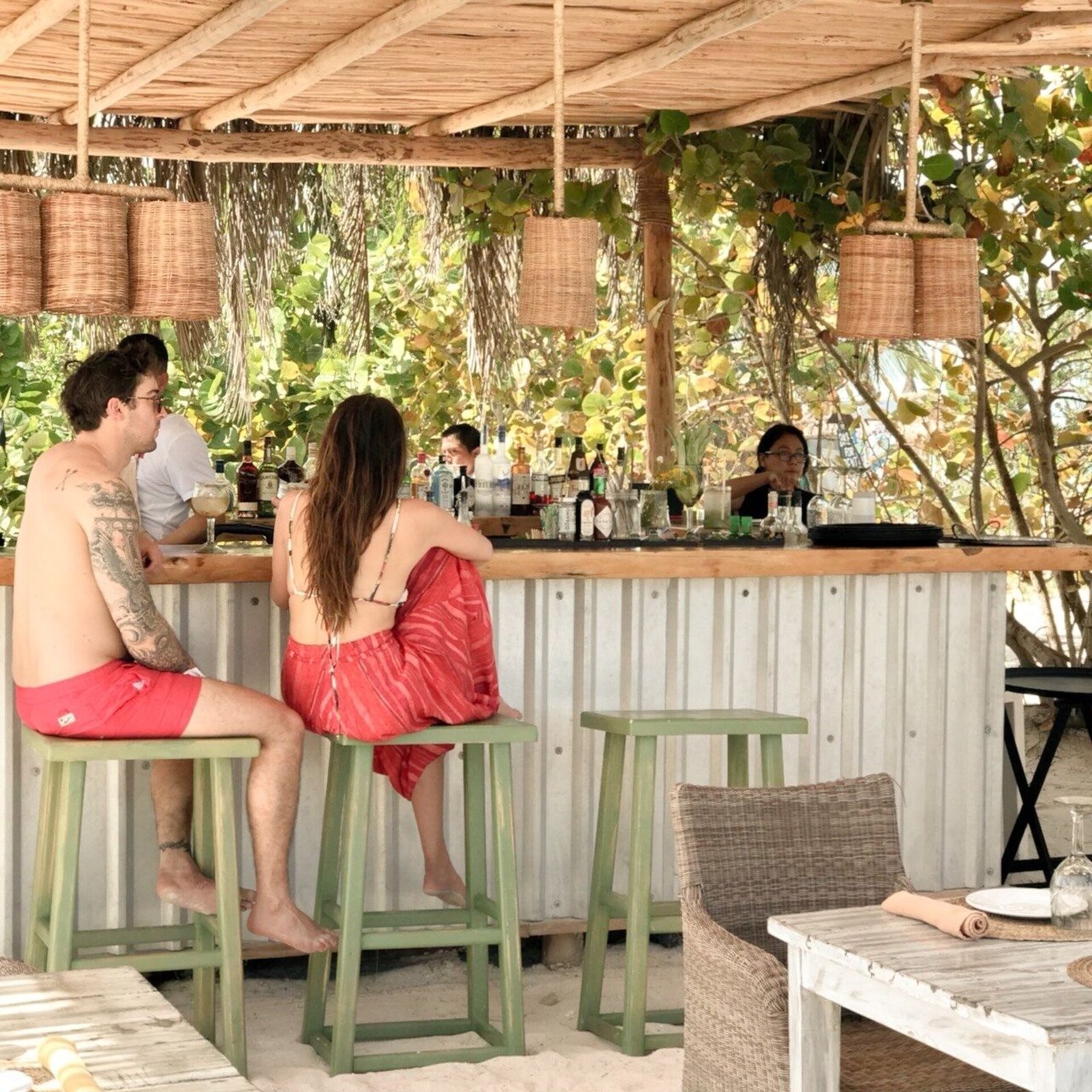Ser Casasandra Holbox, at the table