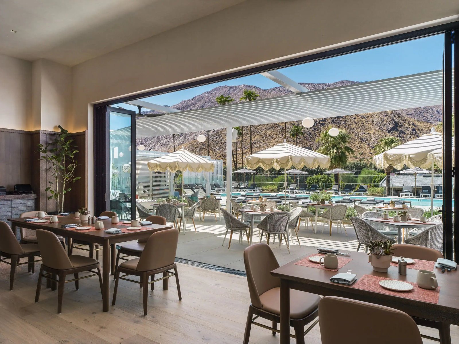 Thompson Palm Springs, by Hyatt, lola rose grand mezze & lounge