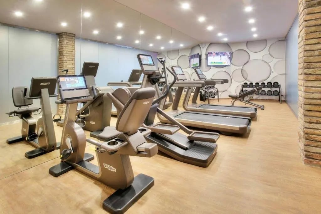Aria Hotel Budapest, the gym and yoga