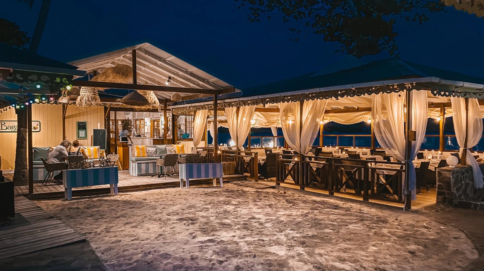 Bequia Beach Hotel, at the table